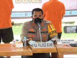 Peredaran Narkoba Nunukan-Malaysia Berhasil di Gagalkan, Tiga Bal Sabu Diamankan Polres Bone