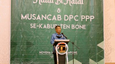 Sambutan di Halal bi Halal PPP, Kepala Kesbangpol Sebut PPP Itu Partai Kebanggan Masyarakat Bone