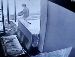 Terekam CCTV, Seorang Pria Curi Tabung Gas Dilaporkan Ke Polisi