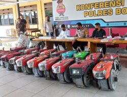 HUT Bhayangkara Ke 76, Polres Bone Berhasil Ungkap Kasus Pencurian Spesialis Mesin Traktor Lintas Kabupaten