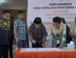 Wakili Kabupaten Bone,Desa Mico Kecamatan Palakka Di Canangkan Sebagai Desa Cinta Statistik (Desa Cantik)