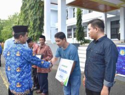 Wabup Selayar Serahkan Santunan kepada Dua Ahli Waris Peserta JKM BPJSTK