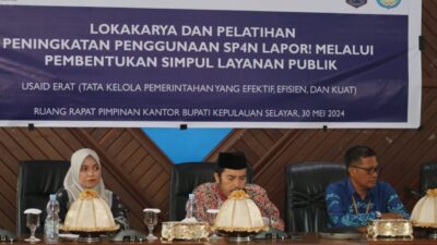 Kerja Sama USAID Erat, Bidang Humas Diskominfo SP Lokakarya Peningkatan Pengelolaan SP4N-Lapor