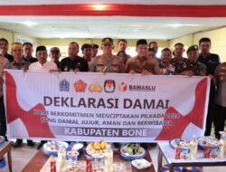 Antisipasi Konflik Pilkada 2024, Kapolres Bone Pimpin Deklarasi Damai Di Tellu Limpoe
