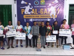 Sukses Gelar Home Tornament, Ketua PBSI Sebut PB.Al-Gazali Bone Club Tersolid