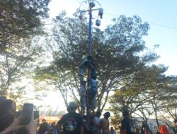 Meriahkan HUT RI Ke 79, Komunitas Uttilolo Gelar Lomba Panjat Pinang
