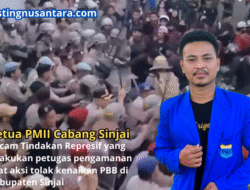 Kapolres Diduga Pukul Massa Aksi Pakai Tongkat Komando,PMII Sinjai Kecam Tindakan Represif Aparat